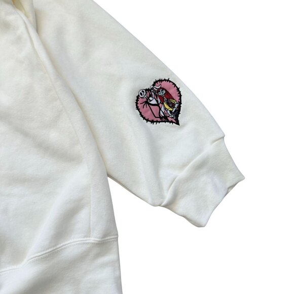 Disney The Nightmare Before Christmas Hoodie Sweatshirt Women's Size XXL Ivory - Picture 4 of 10